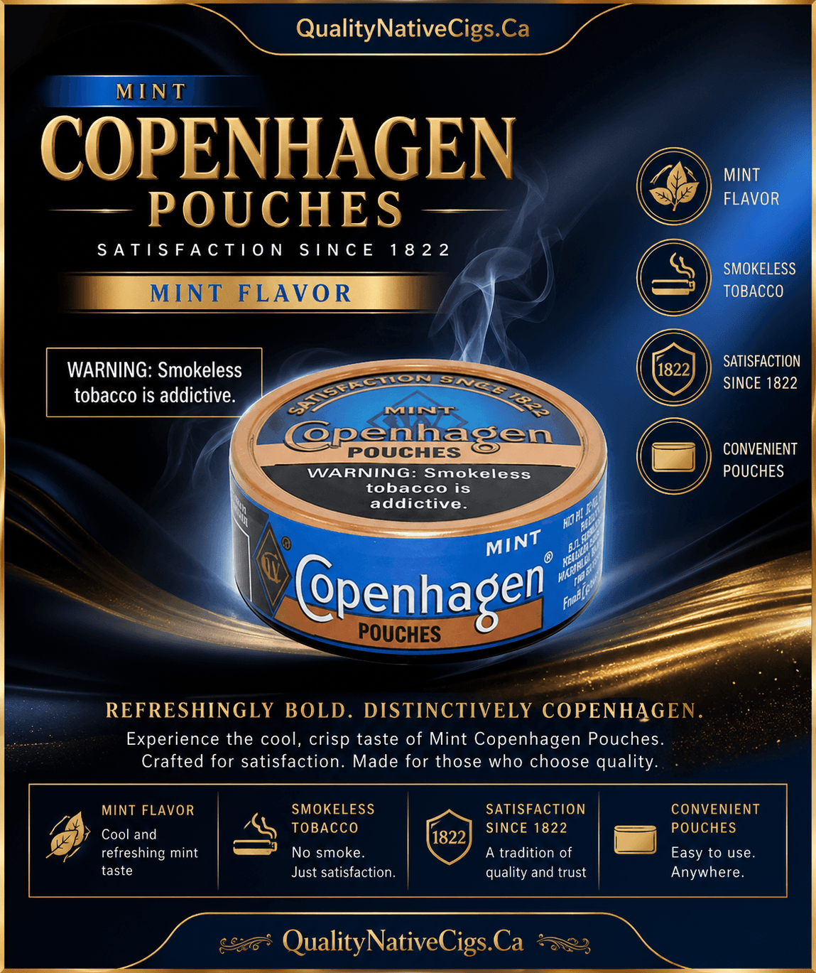 Copenhagen Mint Pouches