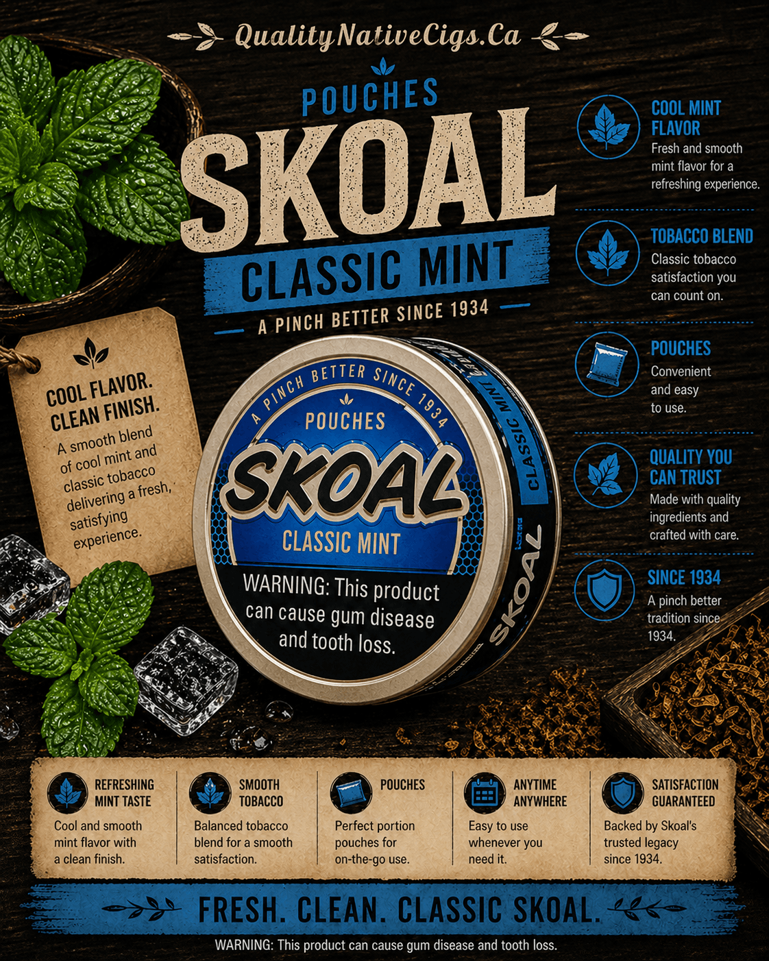 Skoal Mint Longcut