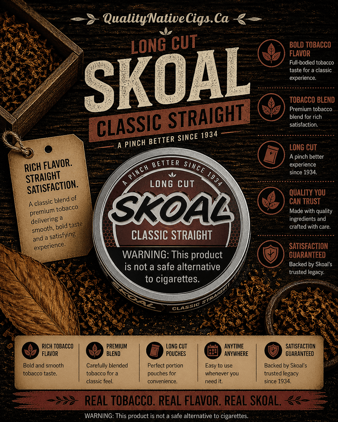 Skoal Straight Longcut