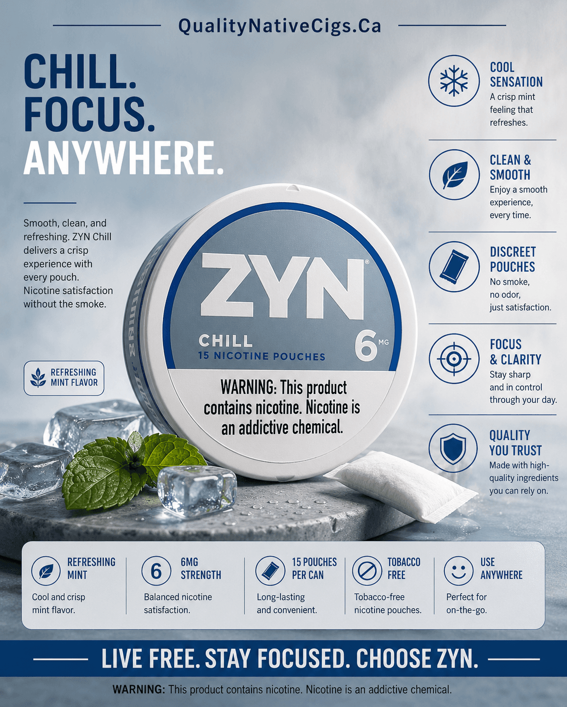 Zyn 6mg Chill Pouches