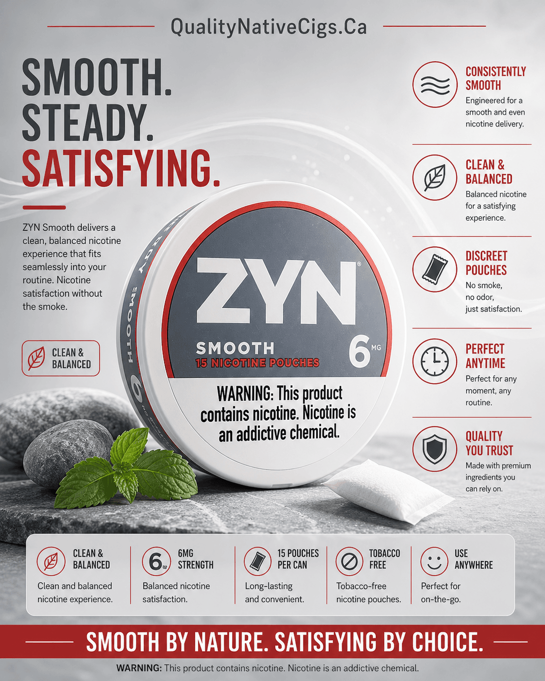 Zyn 6mg Smooth Pouches